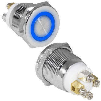 Кнопки антивандальные GQ19PF-10E/B/N off-(on) RUICHI Кнопки антивандальные GQ19PF-10E/B/N off-(on) RUICHI