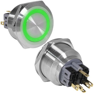 Кнопки антивандальные GQ30-11ZE/G/N on-off+off-on RUICHI Кнопки антивандальные GQ30-11ZE/G/N on-off+off-on RUICHI