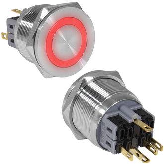 Кнопки антивандальные GQ25PF-11ZE/R/N on-off+off-on RUICHI Кнопки антивандальные GQ25PF-11ZE/R/N on-off+off-on RUICHI