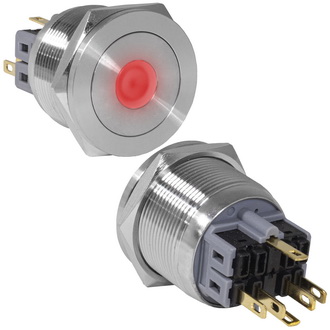 Кнопки антивандальные GQ25PF-11D/R/N on-(off)+off-(on) RUICHI Кнопки антивандальные GQ25PF-11D/R/N on-(off)+off-(on) RUICHI