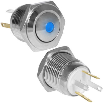 Кнопки антивандальные GQ16B-10D/JL/B/N off-(on) RUICHI Кнопки антивандальные GQ16B-10D/JL/B/N off-(on) RUICHI