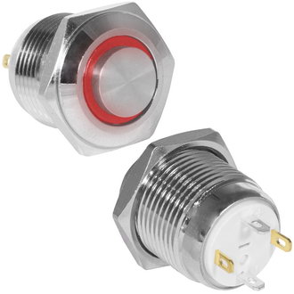 Кнопки антивандальные GQ16H-10E/J/R/N off-(on) RUICHI Кнопки антивандальные GQ16H-10E/J/R/N off-(on) RUICHI