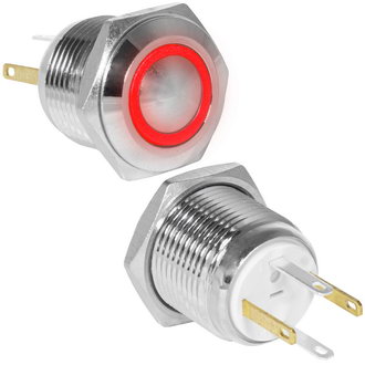 Кнопки антивандальные GQ16B-10E/JL/R/N off-(on) RUICHI Кнопки антивандальные GQ16B-10E/JL/R/N off-(on) RUICHI