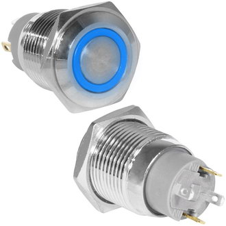 Кнопки антивандальные GQ16F-10ZE/J/B/N off-on RUICHI Кнопки антивандальные GQ16F-10ZE/J/B/N off-on RUICHI