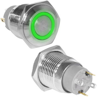 Кнопки антивандальные GQ16F-10ZE/J/G/N off-on RUICHI Кнопки антивандальные GQ16F-10ZE/J/G/N off-on RUICHI