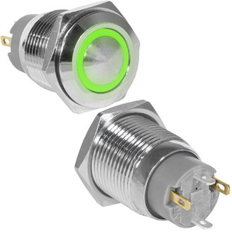 Кнопки антивандальные GQ16B-10ZE/J/G/N off-on RUICHI Кнопки антивандальные GQ16B-10ZE/J/G/N off-on RUICHI