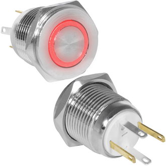 Кнопки антивандальные GQ16PF-10E/JL/R/N off-(on) RUICHI Кнопки антивандальные GQ16PF-10E/JL/R/N off-(on) RUICHI