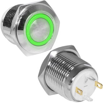 Кнопки антивандальные GQ16F-10E/J/G/N off-(on) RUICHI