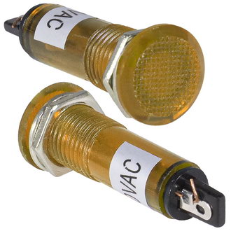 Лампочки неоновые в корпусе N-806-Y 220V  RUICHI Лампочки неоновые в корпусе N-806-Y 220V  RUICHI