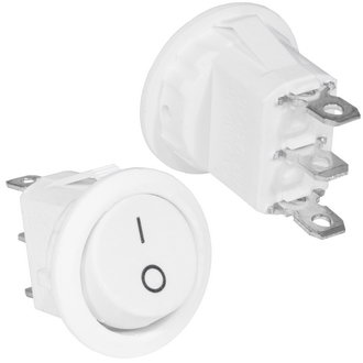 Клавишные переключатели KCD5-101-C6-W/3P on-off RUICHI