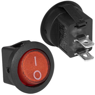 Клавишные переключатели RS-101-8C on-off красный RUICHI