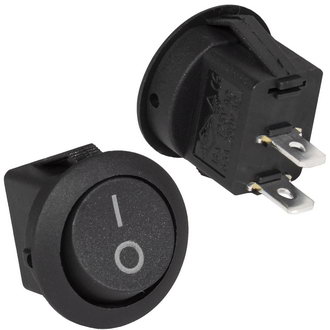 Клавишные переключатели RS-101-8C on-off черный RUICHI