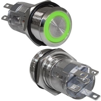 Кнопки антивандальные LAS2GQF-11E/G/N on-(on) RUICHI Кнопки антивандальные LAS2GQF-11E/G/N on-(on) RUICHI