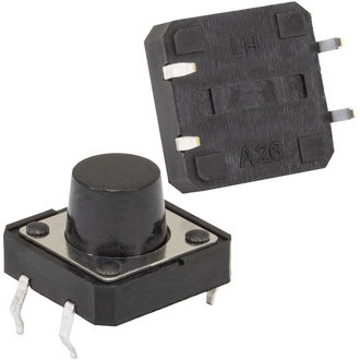 Тактовые кнопки KAN1211-0801B 12x12x8 mm RUICHI Тактовые кнопки KAN1211-0801B 12x12x8 mm RUICHI