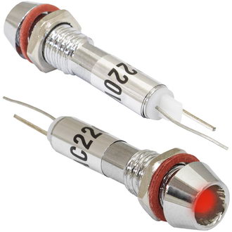 Светодиоды в корпусе L-614-R 220v (6mm) RUICHI Светодиоды в корпусе L-614-R 220v (6mm) RUICHI