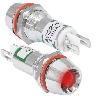 Светодиоды в корпусе L-616-R 220v (10mm) RUICHI Светодиоды в корпусе L-616-R 220v (10mm) RUICHI