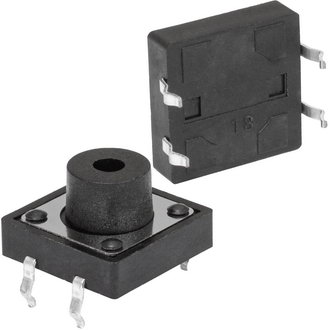 Тактовые кнопки KAN1211-0751B с/отв 12x12x7 mm RUICHI