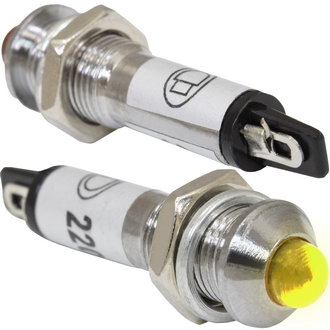 Лампочки неоновые в корпусе N-706-Y 220V  RUICHI Лампочки неоновые в корпусе N-706-Y 220V  RUICHI