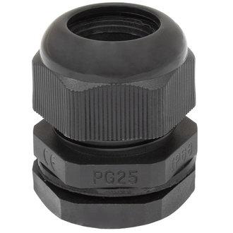 Кабельные вводы PG25 (15-20) Черный RUICHI Кабельные вводы PG25 (15-20) Черный RUICHI