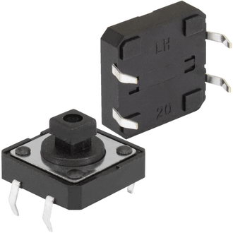Тактовые кнопки KAN1210-0731B 12x12x7 mm RUICHI Тактовые кнопки KAN1210-0731B 12x12x7 mm RUICHI