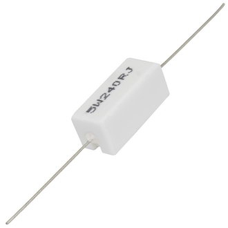 Мощные постоянные резисторы RX27-1 240 Ом 5W 5% / SQP5 RUICHI