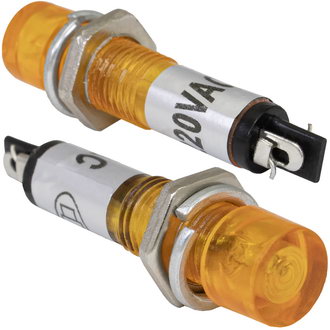 Лампочки неоновые в корпусе N-814-Y 220V  RUICHI Лампочки неоновые в корпусе N-814-Y 220V  RUICHI