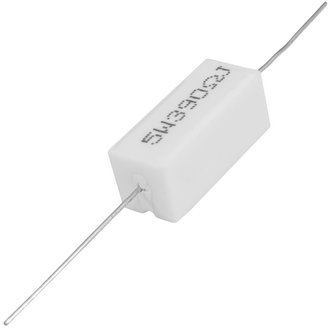 Мощные постоянные резисторы RX27-1 390 Ом 5W 5% / SQP5 RUICHI