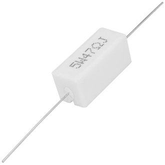 Мощные постоянные резисторы RX27-1 47 Ом 5W 5% / SQP5 RUICHI