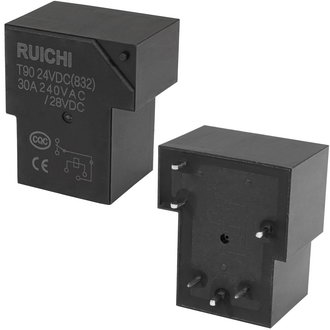 Электромагнитные реле T90    24VDC  (832)    30A RUICHI