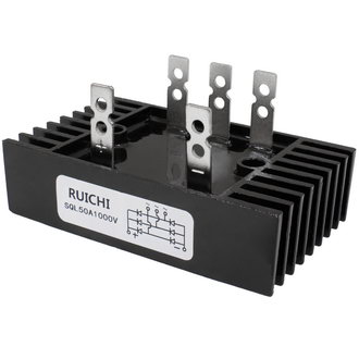 Диодные мосты SQL50A 50A 1000V (60x100) RUICHI Диодные мосты SQL50A 50A 1000V (60x100) RUICHI