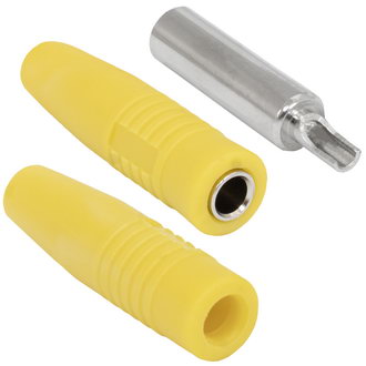 Штекеры _ гнезда _ клеммы Z041 4mm Cable jack YELLOW RUICHI