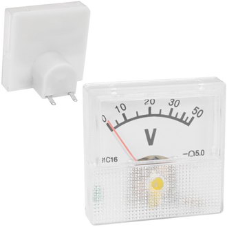 Приборы постоянного тока Вольтметр   50В   (40х40) RUICHI Приборы постоянного тока Вольтметр   50В   (40х40) RUICHI