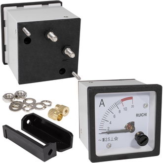 Приборы переменного тока Амперметр 10А 50гц (48х48) RUICHI Приборы переменного тока Амперметр 10А 50гц (48х48) RUICHI