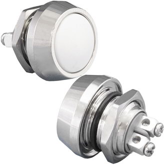 Кнопки антивандальные GQ12B-10/W/N off-(on) RUICHI Кнопки антивандальные GQ12B-10/W/N off-(on) RUICHI