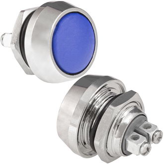 Кнопки антивандальные GQ12B-10/Bl/N off-(on) RUICHI Кнопки антивандальные GQ12B-10/Bl/N off-(on) RUICHI