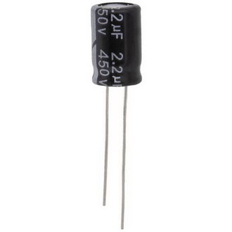 Электролитические конденсаторы 2.2 UF 450V 105*C 8*12 (JWCO) JWCO