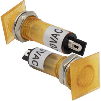 Лампочки неоновые в корпусе N-826-Y 220V  RUICHI Лампочки неоновые в корпусе N-826-Y 220V  RUICHI