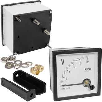 Приборы постоянного тока Вольтметр   10В   (72х72) RUICHI Приборы постоянного тока Вольтметр   10В   (72х72) RUICHI
