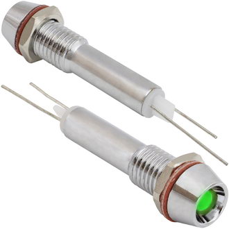 Светодиоды в корпусе L-614-G 3v (6mm) RUICHI Светодиоды в корпусе L-614-G 3v (6mm) RUICHI