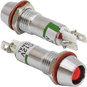 Светодиоды в корпусе L-615-R 12v (8mm) RUICHI Светодиоды в корпусе L-615-R 12v (8mm) RUICHI