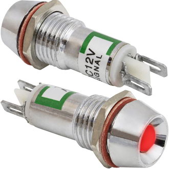 Светодиоды в корпусе L-616-R 12v (10mm) RUICHI Светодиоды в корпусе L-616-R 12v (10mm) RUICHI