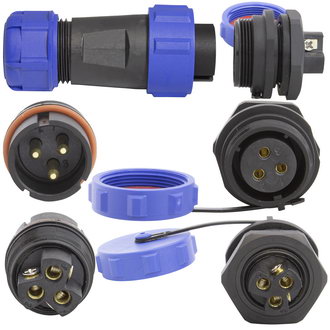 Герметичные разъемы SP20B-3P-M-FB RUICHI