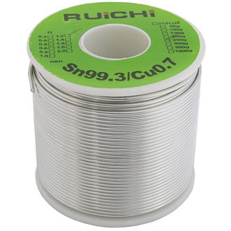 Припой Sn99.3/Cu0.7 d1.2mm 250g RUICHI Припой Sn99.3/Cu0.7 d1.2mm 250g RUICHI