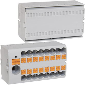 Клеммные колодки на динрейку СМК 227G-8P RUICHI Клеммные колодки на динрейку СМК 227G-8P RUICHI