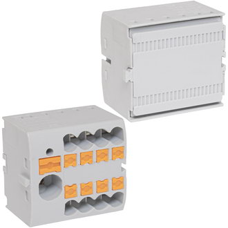 Клеммные колодки на динрейку СМК 227G-4P RUICHI Клеммные колодки на динрейку СМК 227G-4P RUICHI