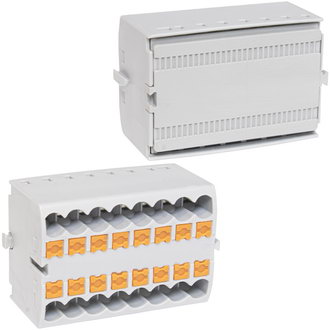 Клеммные колодки на динрейку СМК 226A-8P RUICHI Клеммные колодки на динрейку СМК 226A-8P RUICHI