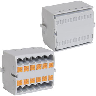 Клеммные колодки на динрейку СМК 226A-6P RUICHI Клеммные колодки на динрейку СМК 226A-6P RUICHI