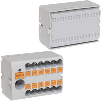 Клеммные колодки на динрейку СМК 227G-6P RUICHI Клеммные колодки на динрейку СМК 227G-6P RUICHI