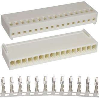 Разъемы питания низковольтные HU-16 pitch 2.54mm+Terminal RUICHI Разъемы питания низковольтные HU-16 pitch 2.54mm+Terminal RUICHI