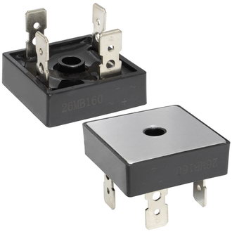 Диодные мосты 26MB160 25А 1600V 1 phase RUICHI Диодные мосты 26MB160 25А 1600V 1 phase RUICHI